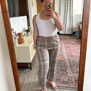 Flowy Plaid Pants